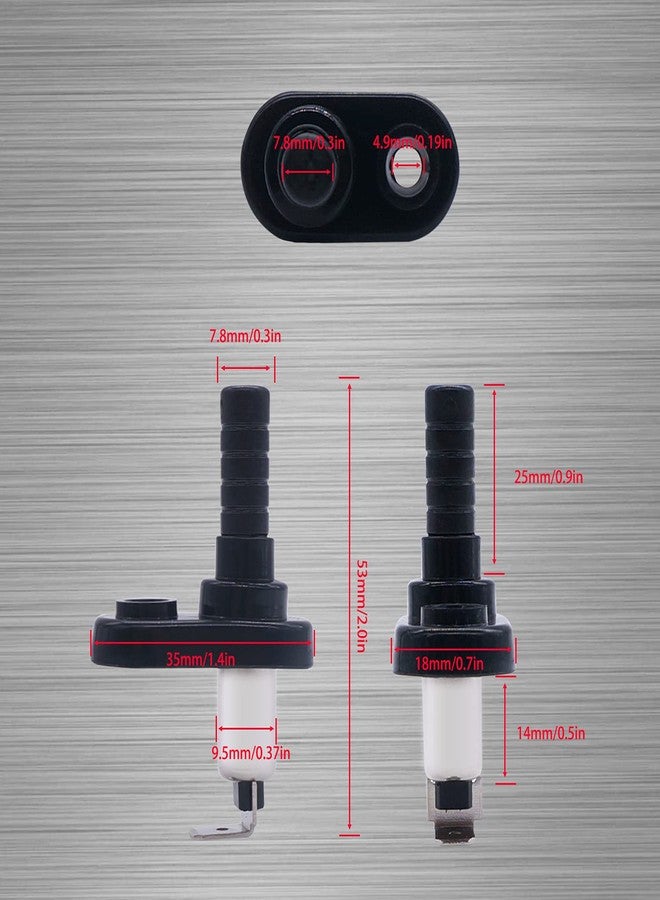 weideer 4Pcs 12V Mount Pin Switch Momentary Nickel Plated Universal Door Jamb Flange Light Hood Mount Switch with Rubber Boot for Car Boat K-025-L - Image 4